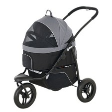 3 in 1 Pet Jogging Stroller for Small Dogs and Cats with Detachable Carrier, Sto