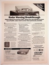 ESCORT PASSPORT Radar Detector DSP Vintage 1989-90 Magazine Print Ad