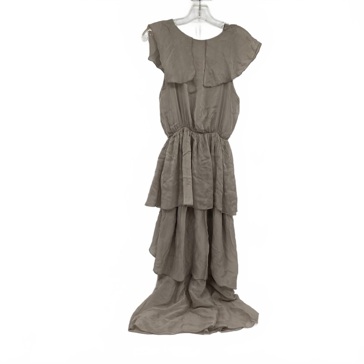 Scandal Gray Silk Maxi Dress | XS, In-Store, Classic Silk Blend View 2