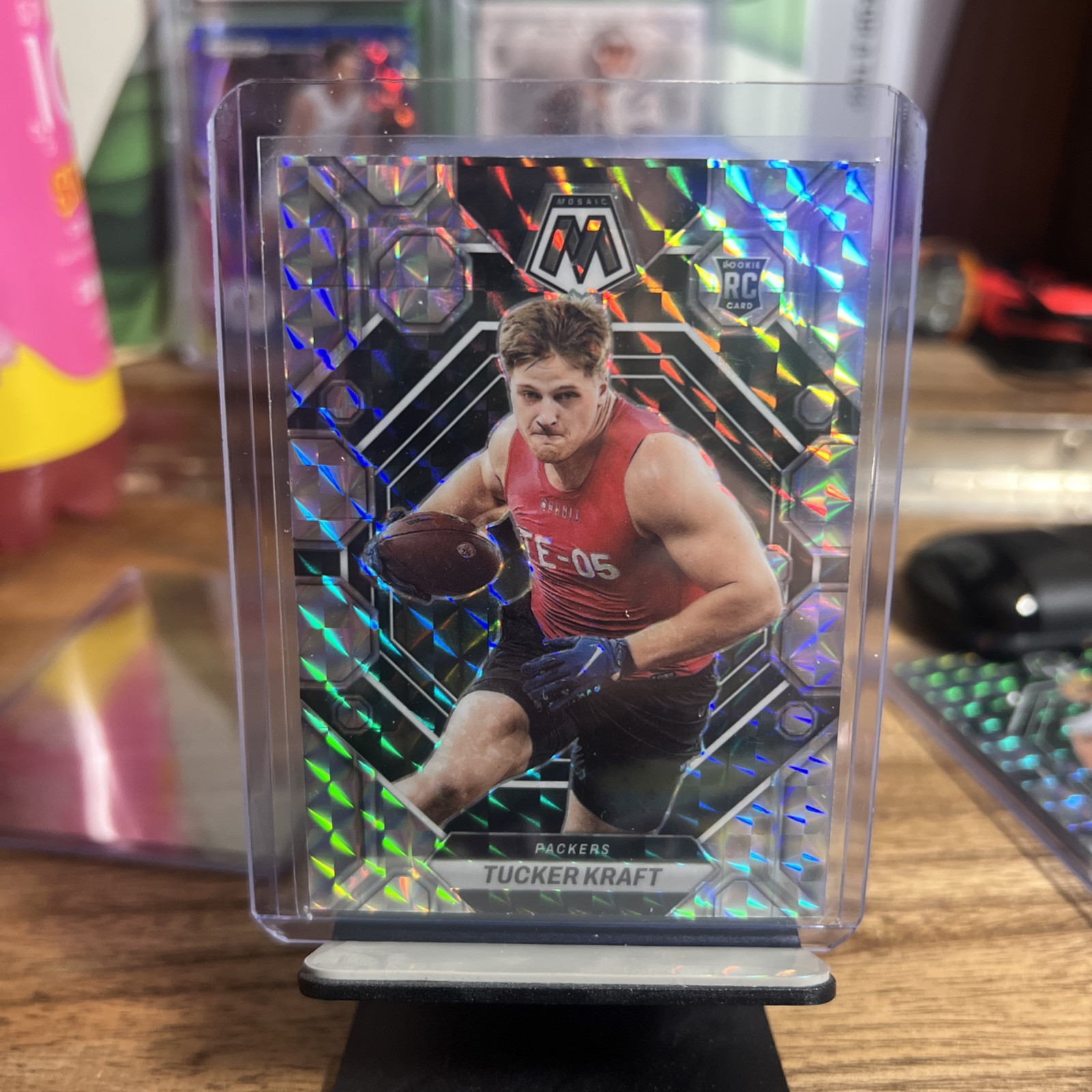 2023 Panini Mosaic - Rookies Mosaic Prizm #368 Tucker Kraft (RC)