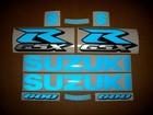 Decals for Suzuki GSXR 600 custom light reflective blue color stickers graphics