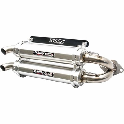 Trinity Racing Stage 5 Dual Slip-Ons - Brushed - TR4118S