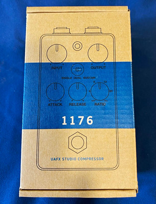 Universal Audio UAFX 1176 Studio Kompressor Pedal für E-Gitarre & Bass, digital