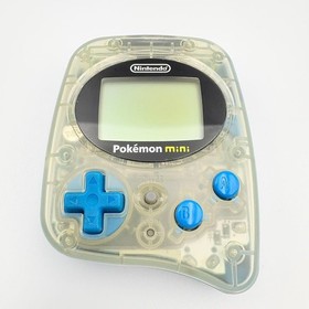Pokemon Mini Wooper Blue Handheld System Boxed w/ Pokemon Party Pinball Tetris