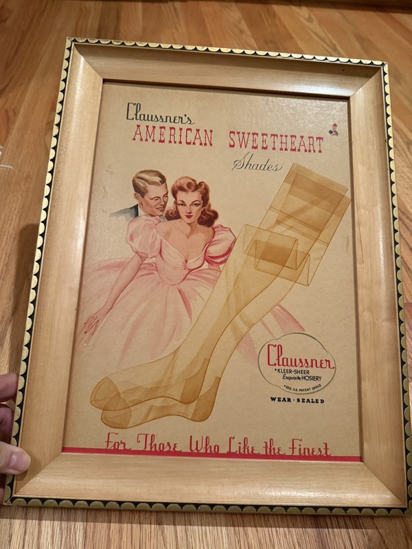Vintage Clothing Store Display Advertising 