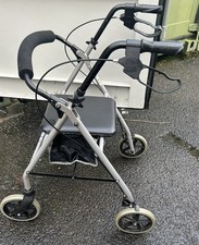  Lightweight Folding  walker, rollator  with backrest, seat, storage, breaks