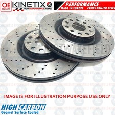 PER VOLVO 850 S70 V70 V90 COPPIA DISCHI FRENO ANTERIORI CROSS FORATI PERFORMANCE 280mm