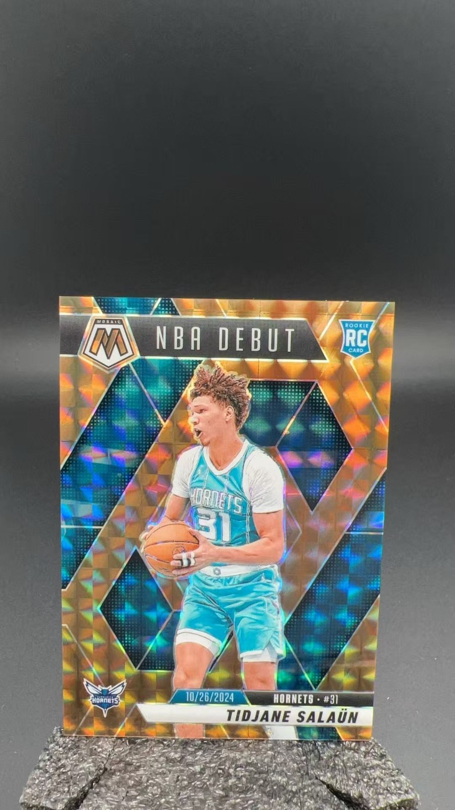 2024-25 Panini Mosaic Tidjane Salaun NBA Debut RC Bronze Prizm /75 #11665 C