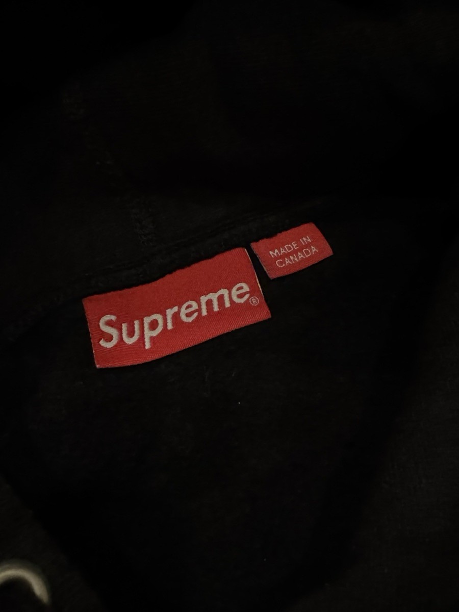 Supreme Box Logo Hoodie Sweatshirt Black Neon Yellow FW17 Men's
