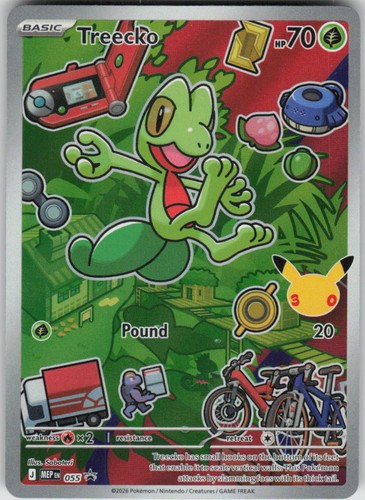 Pokemon Treecko 055 ME: Mega Evolution Promo Holofoil Promo NM
