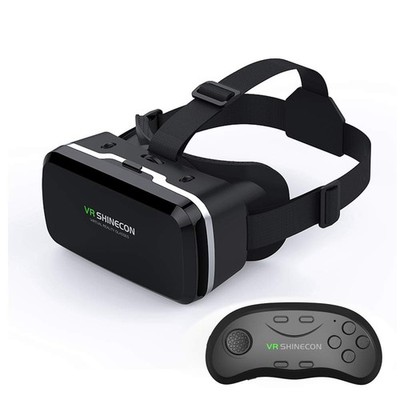 Casco De Realidad Gafas 3D Virtual VR Auriculares Bluetooth Control Remoto Juego