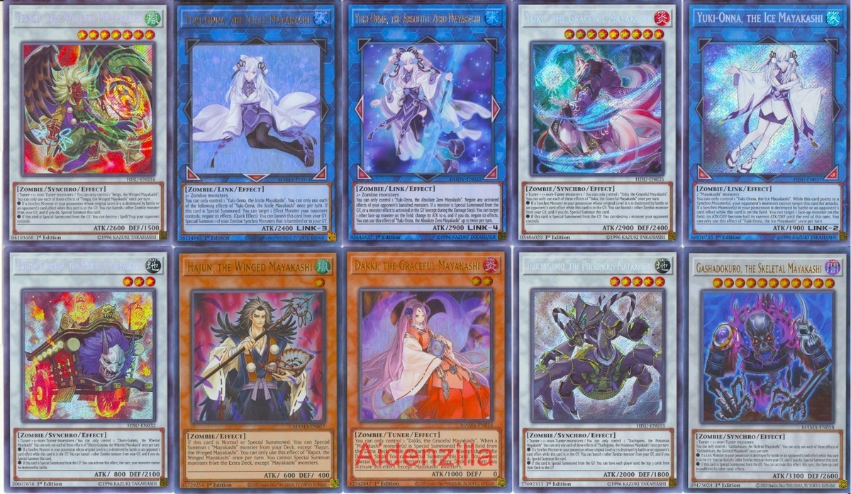 Yugioh Mayakashi Zombie Deck - Hajun Yuki-Onna Dakki Tengu