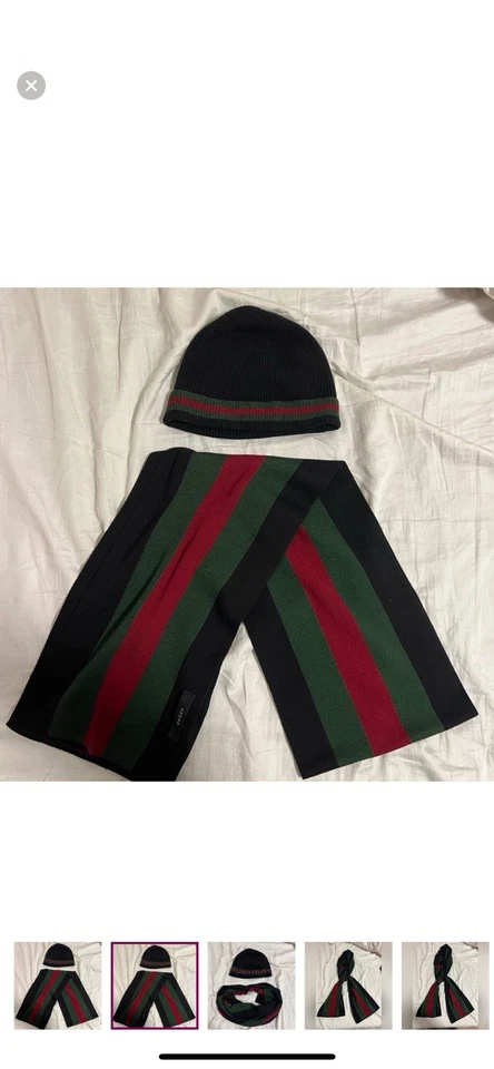 Auténtico sombrero y cicatriz Gucci Web Foto 2 de 4