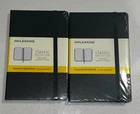 LOT OF 2 Moleskine Classic Collection Squared Notebook Hard Cover 5-1/2"x 3-1/2"