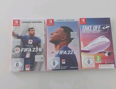 3x Nintendo Switch Spiele Fifa22 Fifa23 Flugzeug Simulator Neuwertig In OVP