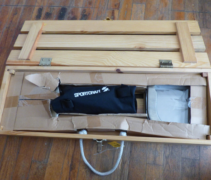 NEW NEVER USED SPORTCRAFT HERITAGE HORSESHOE SET in WOODEN CARRYING CASE BOX