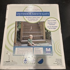 Outdoor Safety Gate Brown SS30OD Cardinal Gates, 27 -42.5