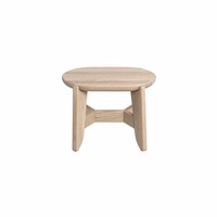Blomus Tritthocker Eli Farbton Holz, Hocker, Eiche, Weiß, 42 X 30 X 30 Cm, 66511
