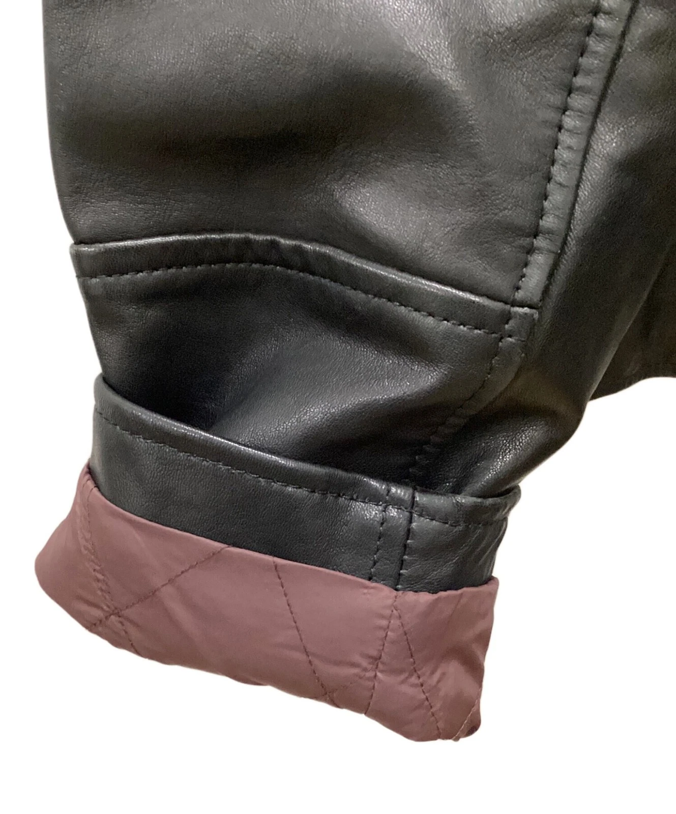 GAP Leather Jacket Men's Size M Black - product detail image 5