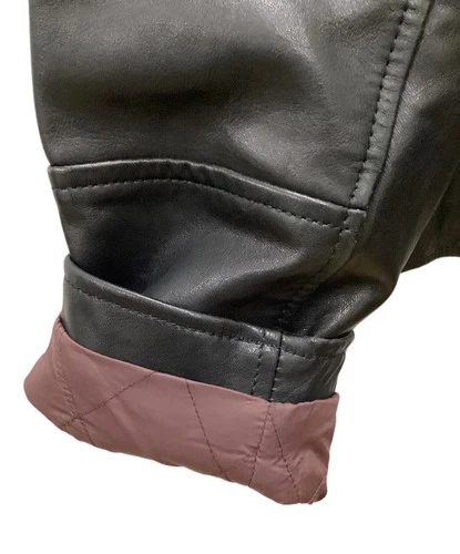 GAP Leather Jacket Men's Size M Black image 5