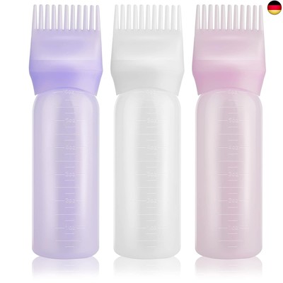 3 Stück Haarfärbebürste Flasche Haarfärbemittel Flasche Bürste Färben Shampoo Fl