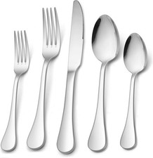 18/10 Silverware Set, 40-Piece Stainless Steel Flatware Service for 8, Luxury...