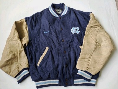 Nike Destroyer Varsity Jacke Gr. M Herren Carolina Nba Lederärmel