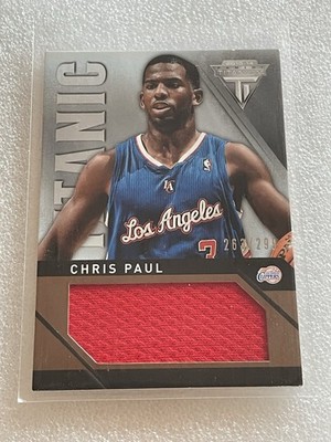 Chris Paul 2013-14 Panini Titanium Titanic Threads Jumbo 24 Clippers #/299