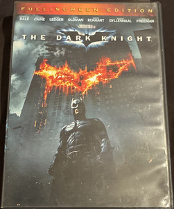 Warner Bros. The Dark Knight DVD Full Screen 2008 PG-13 Nolan Bale Ledger