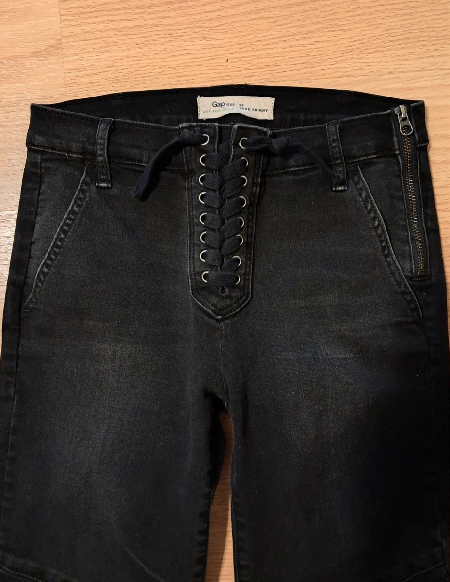 Lace Up Jeans for Women for sale | eBay