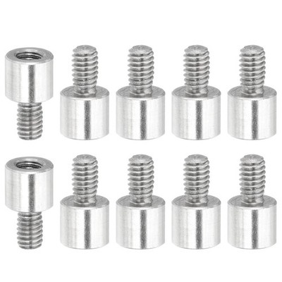 M2.5x4+4mm Album Scrapbook Extension Posts Extension Screw 10Pcs Extension Post