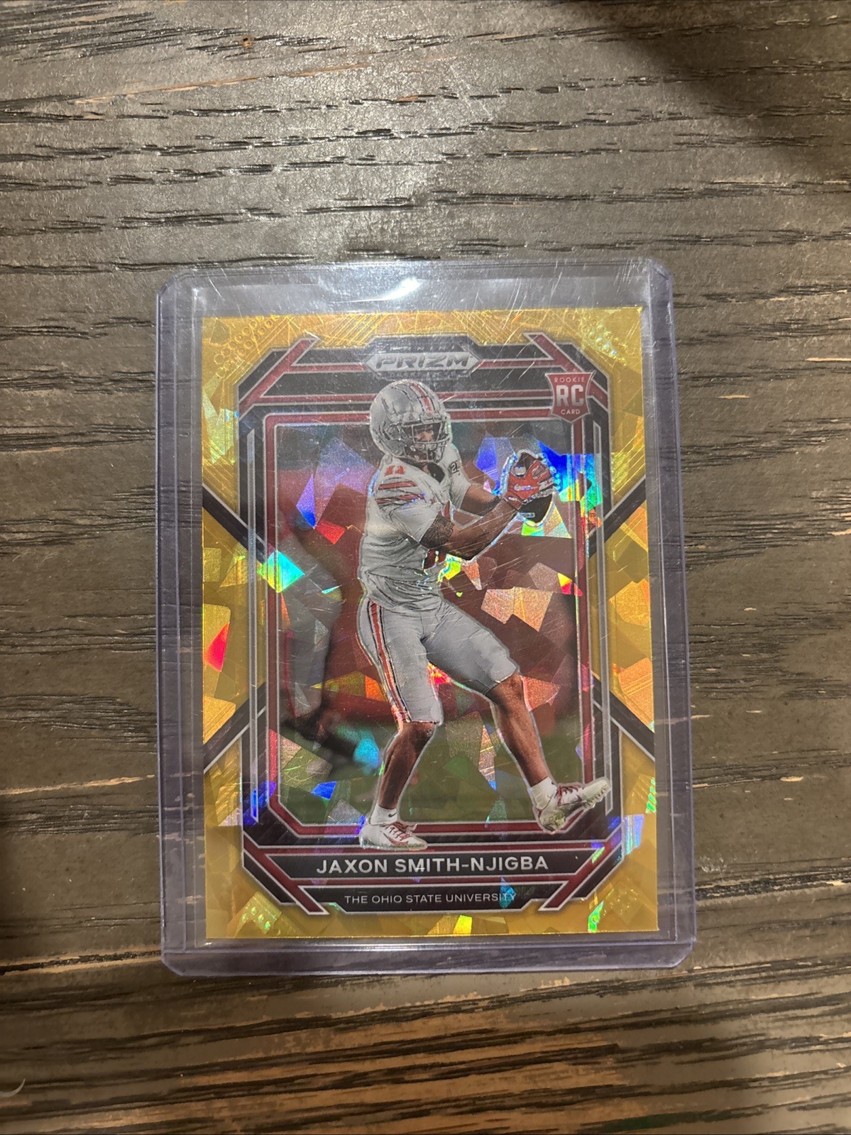 2023 Panini Prizm Draft Picks - Jaxon Smith-Njigba #135 Gold Ice Prizm (RC)