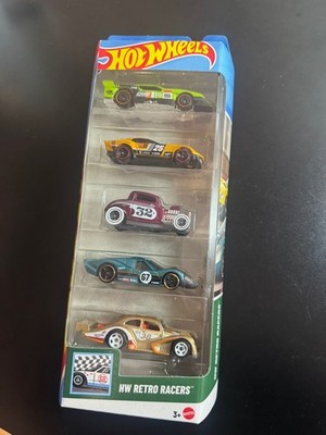 Hot Wheels Retro Racers 5er Pack GT Scorcher Brandneu 