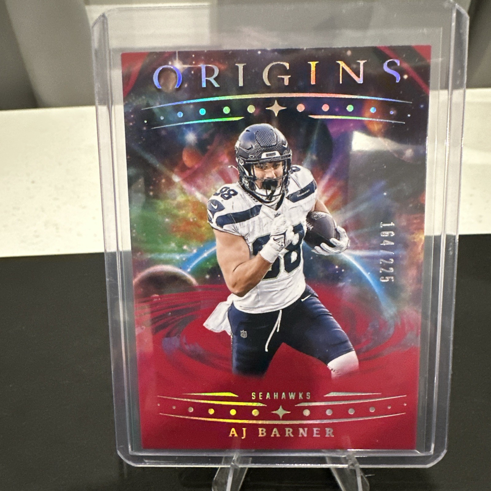 2025 Panini Origins-AJ Barner-Red #91 Seattle Seahawks  /225