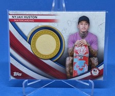 Tarjeta Topps 2021 equipo paralímpico olímpico de Estados Unidos recuerdos de Nyjah Huston USAM-NH