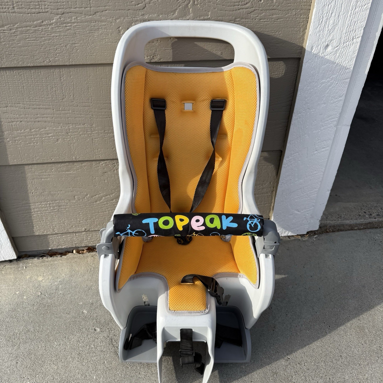 Topeak BabySeat II No Rack, Child Bike Seat - Yellow & Gray