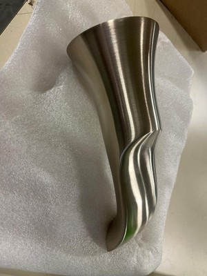 Moen S3836BN Doux 1/2-Inch Slip Fit Connection Non-Diverting Tub Spout, Brushed
