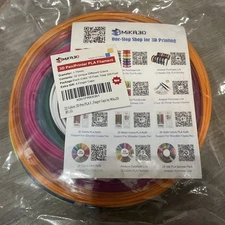 Mika3D 32 Colors 3D Pen PLA Filament Refills 10' 320' Total w 4 Finger Caps