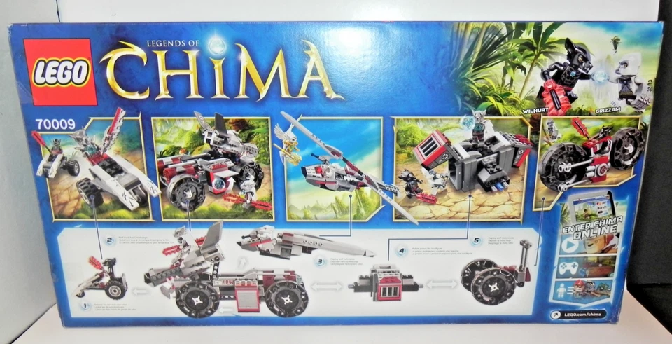 LEGO CHIMA 70009 ~ WORRITZ' COMBAT LAIR - 664 pcs. NEW Sealed Box - Free Ship! - Image 2 of 4