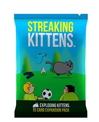 Exploding Kittens Streaking Kittens: 2nd Expansion Card Game Set