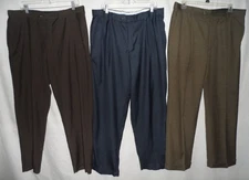 38x31 Black Taupe Gray Comfort Expandable Flex Stretched Elastic Waist Men Pants