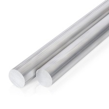 2 Pcs 1 Inch Diameter Round Aluminum Rod,Long 13" 6061 Aluminum Round Bar,T6511