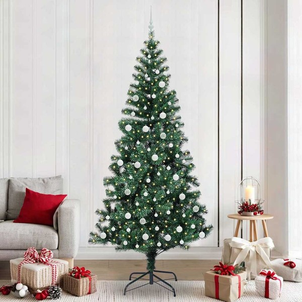 KüNstlicher Vorbeleuchteter Weihnachtsbaum GrüN 240Cm-image