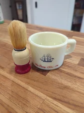 Vintage Old Spice Shaving Mug Made Belgium W Original Shaving Brush