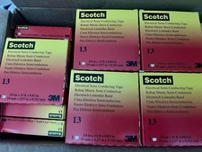 Scotch No 13 Electrical Semi-Conducting Tape lot Of 12 Tapes 