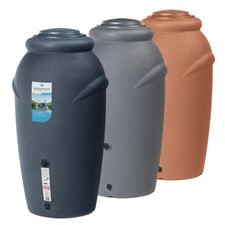 Rainwater Tank Water Butt Plastic Container Garden Storage Barrel 210L 360L 440L