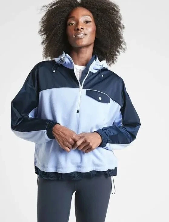 athleta zion microfleece 1/2 zip jacket