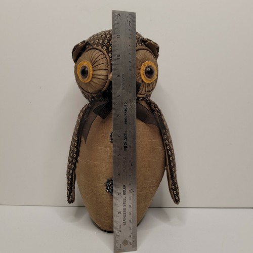 Owl Door Stop Stuffed Animal Fabric Heavy Weighted - Picture 7 of 7