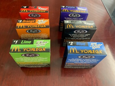 Vintage McDonalds Yomega Yoyo X Brain Firestorm Complete #1-#6
