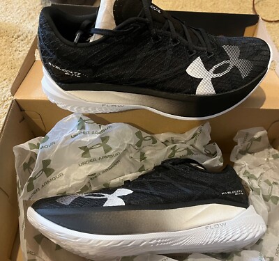 BRAND NEW Size-12 Men- Under Armour Velociti Elite 2 Black White